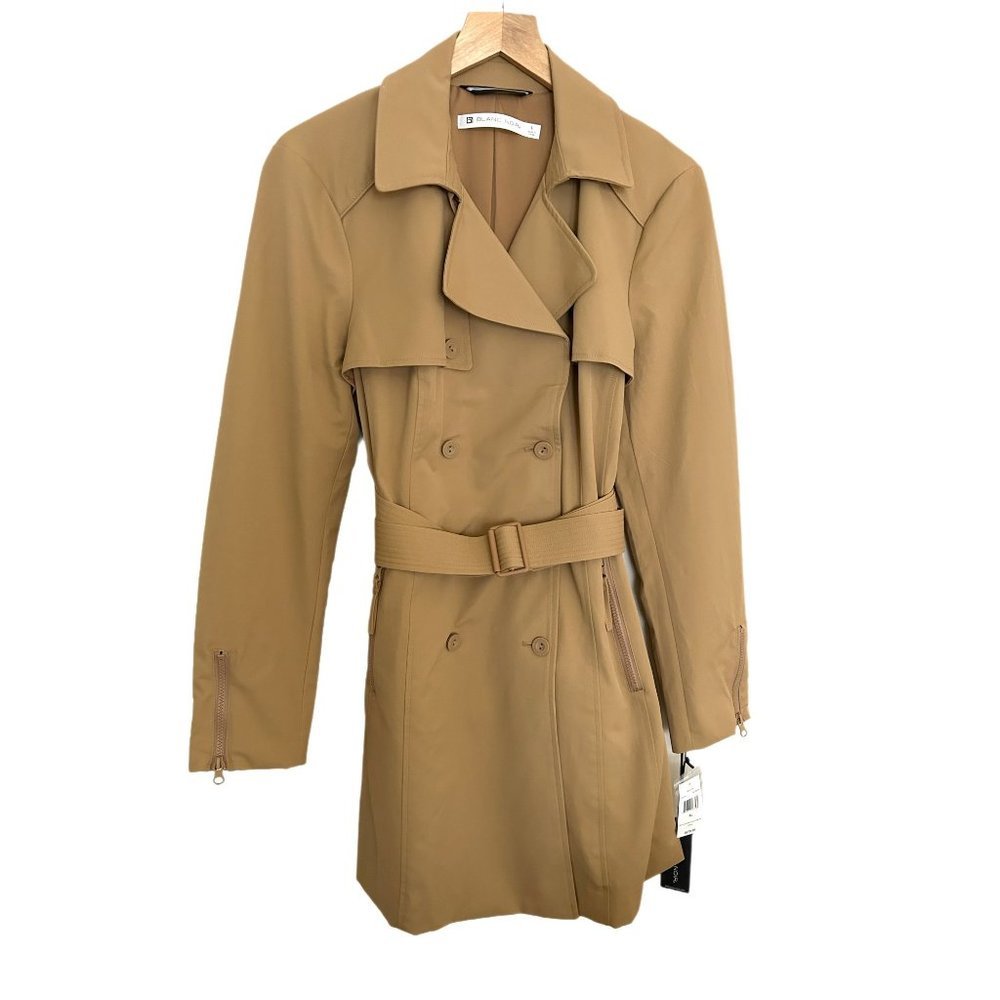 BLANC Noir Classic Trench Coat NWT Size S & XL - Picture 6 of 14